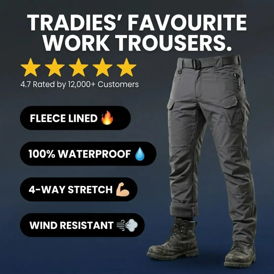 Mavrix - Fleece Lined Waterproof Utility Trousers (BUY 1 GET 1 FREE)