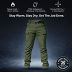 Mavrix - Fleece Lined Waterproof Utility Trousers (BUY 1 GET 1 FREE)